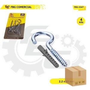 FBG-3347 KIT GANCHO C/BUCHA C/4 60MM 8X12