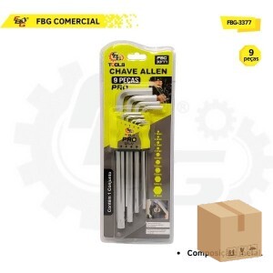 FBG-3377 CHAVE ALLEN C/ 9 PCS - G